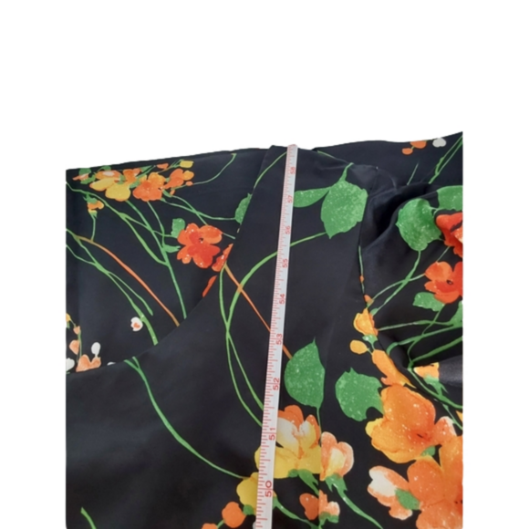 Vintage 60's/70's Tori Richard Honolulu Bright Floral Maxi Dress sz 14 - Picture 12 of 16